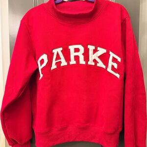 PARKE Varsity Mockneck in Crimson
